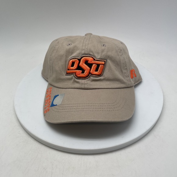 Russell Athletic Other - Oklahoma State Cowboys Hat Cap Strap Back One Size Beige NCAA Russell Athletic
